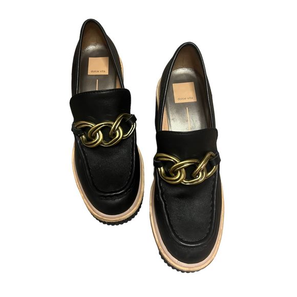 Dolce Vita Black Wedge Heels - Picture 3 of 8